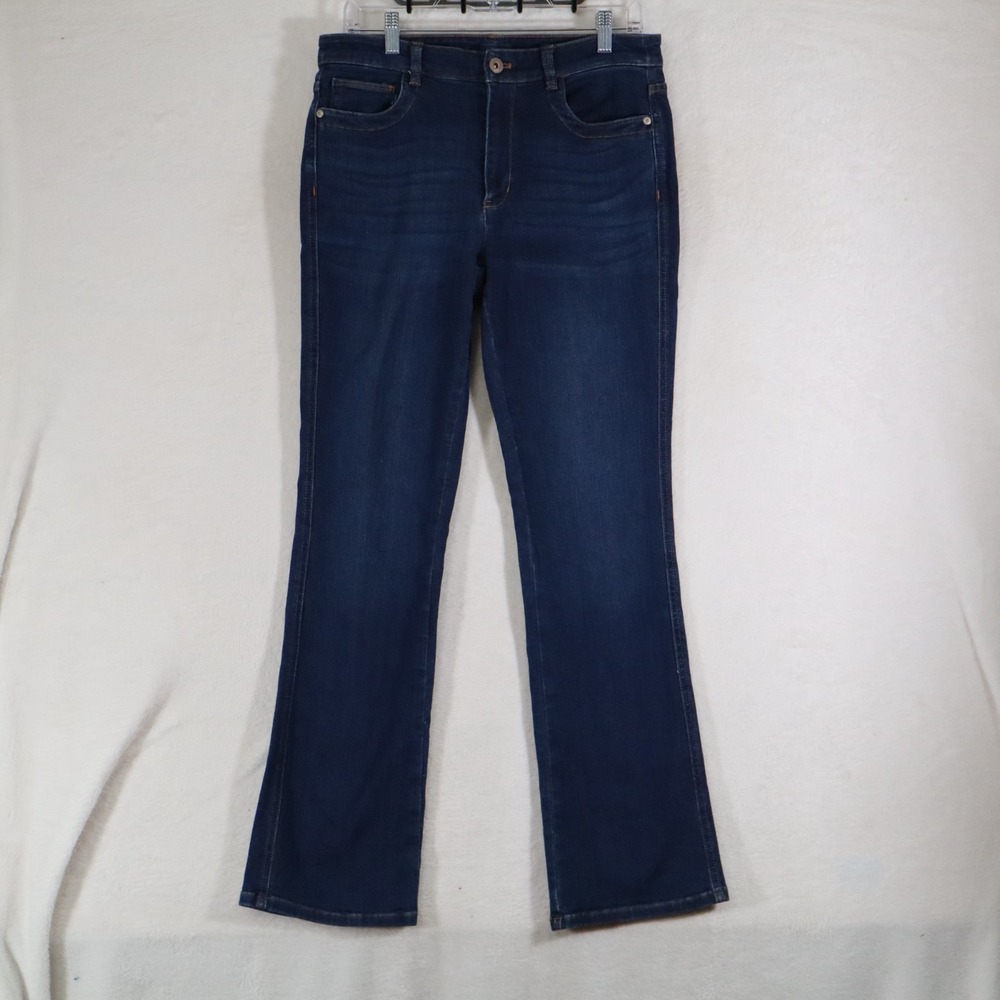 J.Jill Denim Womens 8R High Rise Bootcut Jeans Dark Wash Stretch